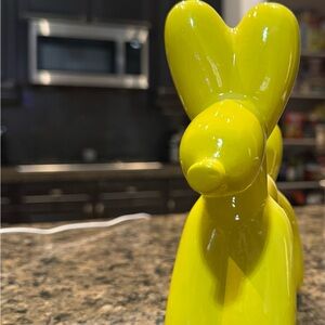 Yellow Balloon Dog Sculpture